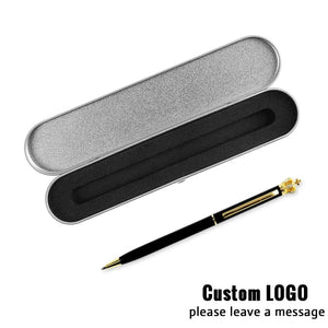 Planet Gates 06 / black Exquisite Gift Box Ballpoint Pen Set Business Customized Logo Office Accessories Student Teacher Gift Writing Pens Carving Name