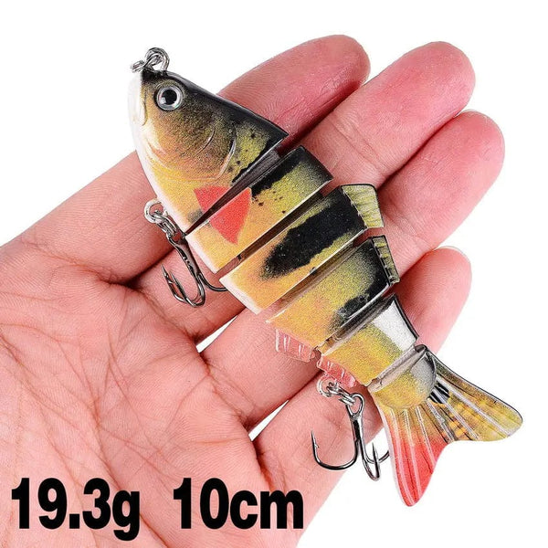Planet Gates 07 Aorace Fishing wobbler Lifelike  6/7 Segment Swimbait Crankbait Hard Bait Slow 10cm 17g 15g Isca Artificial Lures Fishing Tackle