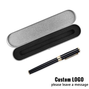Planet Gates 07 / black Exquisite Gift Box Ballpoint Pen Set Business Customized Logo Office Accessories Student Teacher Gift Writing Pens Carving Name