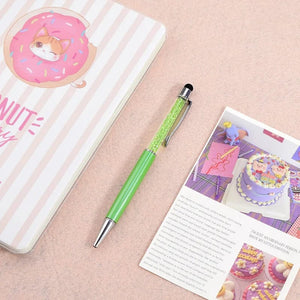 Planet Gates 08 / black Multicolor Metal Crystal Ballpoint Pen Custom Logo Pen Wedding Souvenir Advertising Gift School Teacher Office Stationery Pens