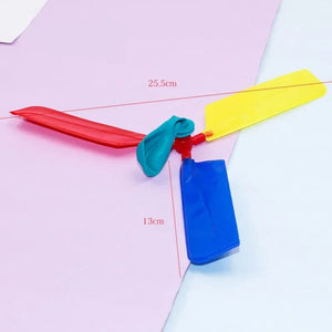 Planet Gates 1-10Pcs Creative Balloon Helicopter Toys Children Outdoor Sports Toy Portable Electric Balloon Plane Interactive Party Toy Gifts