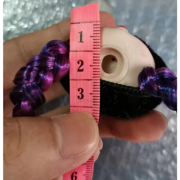 Planet Gates 1/12 Doll's Head Part with Cat Ear Hat Mini Lol Doll's Head Accessories Hat Can't Be Removed