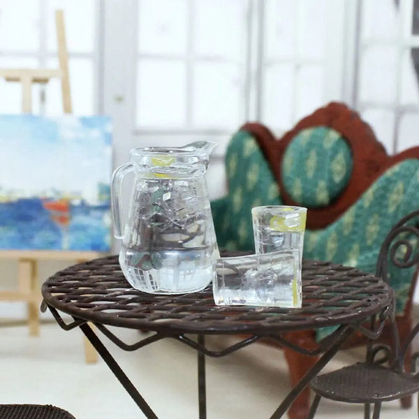 Planet Gates 1/12 Scale Simulation Miniature  Drinking Model Drinks Jug Cup Coffee Milk Lemon Water Orange Juice Doll Accessories