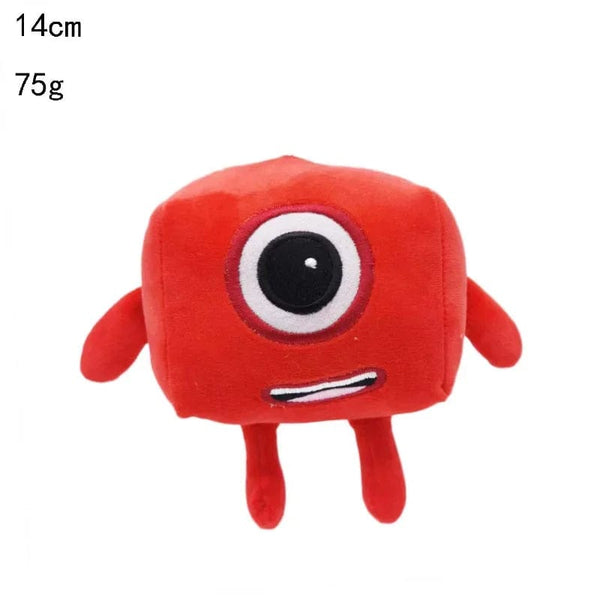 Planet Gates 1 14-30cm Cartoon number Plush Doll Toy Educational Stuffed Movie TV number Toys Kids Gift early childhood education doll