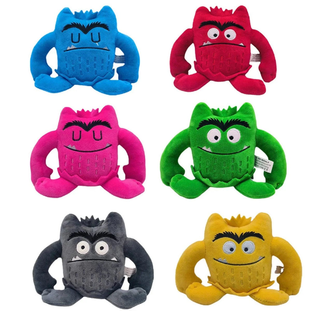 Planet Gates 1 / 15cm 6pcs/set 6 Colors Kawaii The Color Monster Plush Doll Children Monster Color Emotion Plushie Stuffed Toy For Kids Birthday Gifts