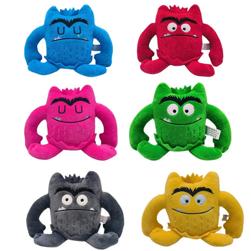 Planet Gates 1 / 15cm 6pcs/set 6 Colors Kawaii The Color Monster Plush Doll Children Monster Color Emotion Plushie Stuffed Toy For Kids Birthday Gifts
