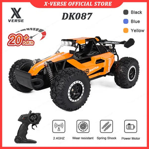 Planet Gates 1:16 RC Car with LED Light 2.4G 2WD 20KM/H High Speed Off-Road Climbing Remote Control Car Toy Gifts for Kids