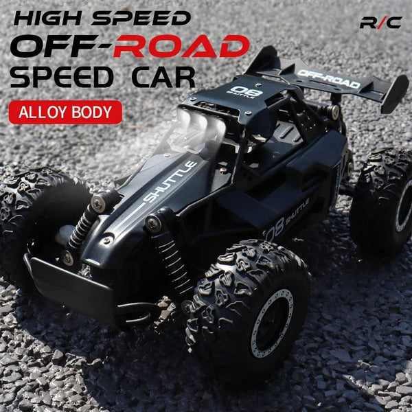 Planet Gates 1:16 RC Car with LED Light 2.4G 2WD 20KM/H High Speed Off-Road Climbing Remote Control Car Toy Gifts for Kids
