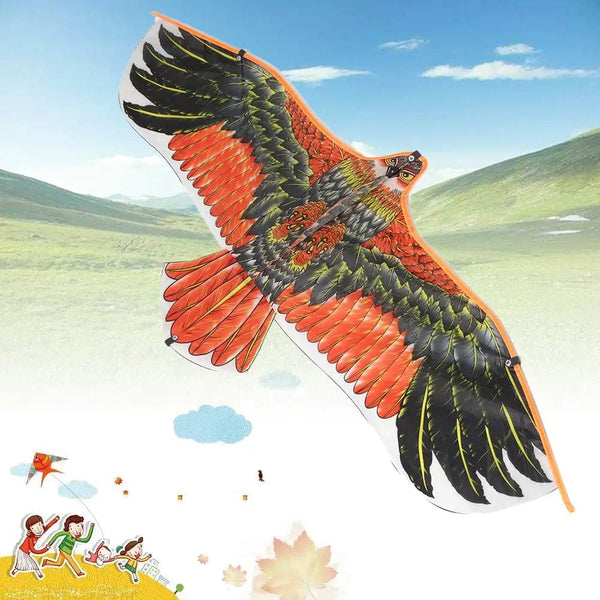 Planet Gates 1.1m Eagle Kite With 30 Meter Kite Line Large Eagle Fly Bird Kites Children Best Gift Family Trips Garden Outdoor Sports Game