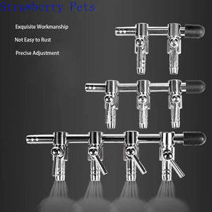 Planet Gates 1 2 3 4 5 Way Aquarium Air Splitter Valve Fish Tank Air Pump Flow Splitter Distributor Pump Valve Tap Lever Control Switch Valve