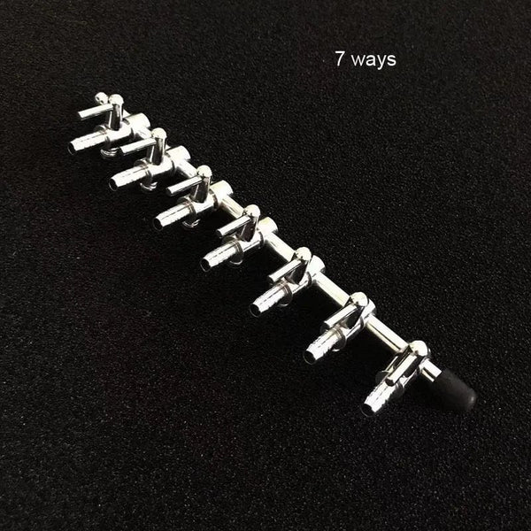 Planet Gates 1 2 3 4 5 Way Aquarium Air Splitter Valve Fish Tank Air Pump Flow Splitter Distributor Pump Valve Tap Lever Control Switch Valve