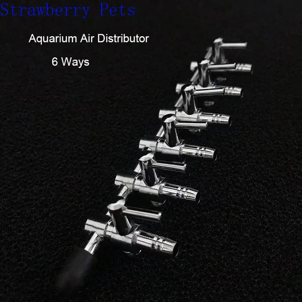 Planet Gates 1 2 3 4 5 Way Aquarium Air Splitter Valve Fish Tank Air Pump Flow Splitter Distributor Pump Valve Tap Lever Control Switch Valve