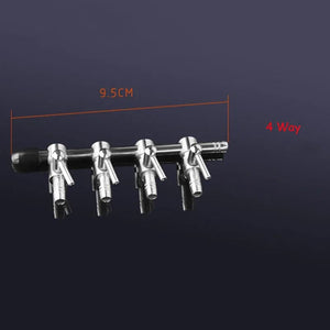 Planet Gates 1 2 3 4 5 Way Aquarium Air Splitter Valve Fish Tank Air Pump Flow Splitter Distributor Pump Valve Tap Lever Control Switch Valve