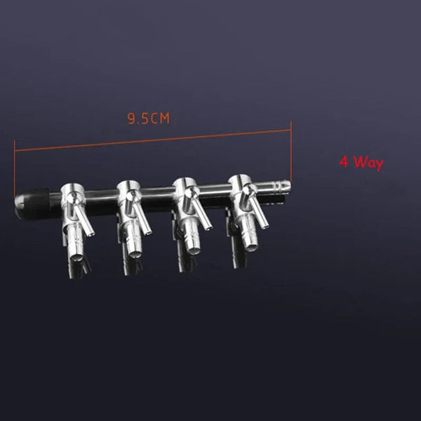 Planet Gates 1 2 3 4 5 Way Aquarium Air Splitter Valve Fish Tank Air Pump Flow Splitter Distributor Pump Valve Tap Lever Control Switch Valve