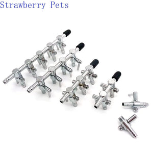 Planet Gates 1 2 3 4 5 Way Aquarium Air Splitter Valve Fish Tank Air Pump Flow Splitter Distributor Pump Valve Tap Lever Control Switch Valve