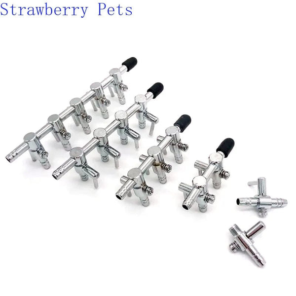 Planet Gates 1 2 3 4 5 Way Aquarium Air Splitter Valve Fish Tank Air Pump Flow Splitter Distributor Pump Valve Tap Lever Control Switch Valve