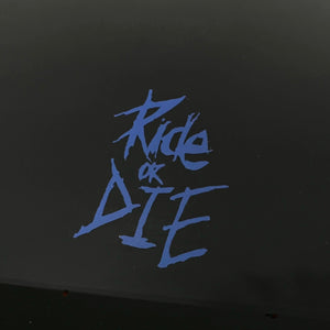 Planet Gates 1/2/3pc MTB Bike Frame Sticker Ride or Die Top Tube Sticker Bicycle Decals Decorative Frame Stickers Bike Stickers Bike Decal