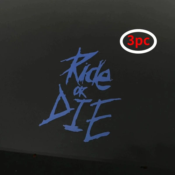 Planet Gates 1/2/3pc MTB Bike Frame Sticker Ride or Die Top Tube Sticker Bicycle Decals Decorative Frame Stickers Bike Stickers Bike Decal