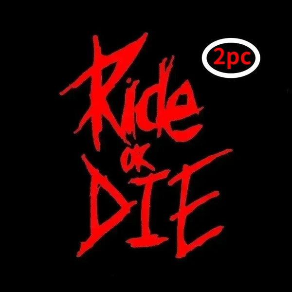 Planet Gates 1/2/3pc MTB Bike Frame Sticker Ride or Die Top Tube Sticker Bicycle Decals Decorative Frame Stickers Bike Stickers Bike Decal