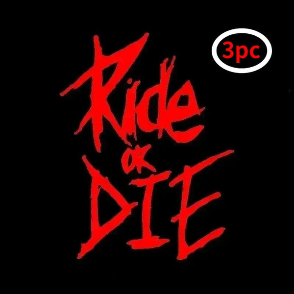 Planet Gates 1/2/3pc MTB Bike Frame Sticker Ride or Die Top Tube Sticker Bicycle Decals Decorative Frame Stickers Bike Stickers Bike Decal