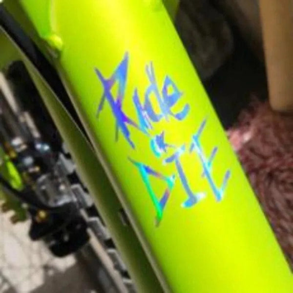 Planet Gates 1/2/3pc MTB Bike Frame Sticker Ride or Die Top Tube Sticker Bicycle Decals Decorative Frame Stickers Bike Stickers Bike Decal