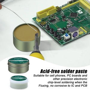 Planet Gates 1/2/3pcs Soldering Flux Lead-Free Solder Paste Flux Tin Solder Paste Welding Flux For Electronics SMD PCB LED Soldering Repair