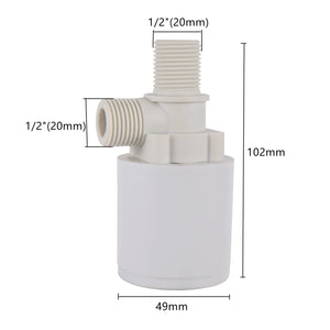 Planet Gates 1/2" Automatic Water Level Control Valve Tower Floating Ball Valve Installed Inside The Tank Plug-in Free Inlet and Outlet Valve