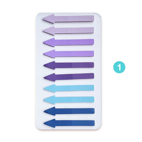 Planet Gates 1 200 Sheets Transparent Fluorescent Index Tabs PET Arrow Flags Sticky Note for Page Marker Planner Stickers Office School