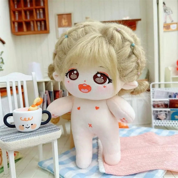 Planet Gates 1 20cm Cotton Doll Soft Stuffed Plush Doll Dress Up Dolls Cute Plush Toy Anime Can Be Placed in A Shape Nude Doll Accessories