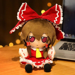 Planet Gates 1 20CM New Japan Anime TouHou Project Hakurei Reimu Kirisame Komeiji Koishi Cosplay Plush Doll Cute Stuffed Sitting Dolls Gifts