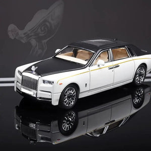 Planet Gates 1:24 RR Phantom Model Zinc Alloy Pull Back Diecast Toy Cars with Sound and Light for Kids Boy Girl Gift