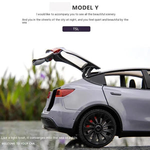 Planet Gates 1:24 Toy Cars Model Y Pull Back Vehicles Diecast Car Model Car Toys for Boys and Girls 3 to 12 Years Old Black