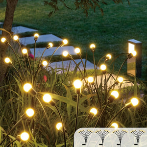 Planet Gates 1/2pack Solar Firefly Garden Lights, 16LEDS Solar Outdoor Swaying Lights By Wind, Warm White Waterproof Solar Powered Garden Decorative Lights For Yard Patio Pathway Landscape