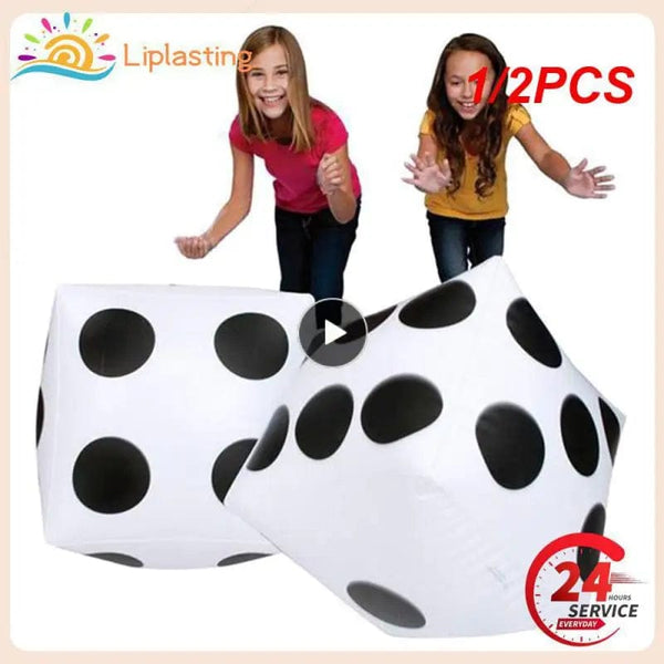 Planet Gates 1/2PCS 30cm Giant Inflatable Dice Beach Garden Party Group Game Tool Outdoor Children Kid Toy Big Dice Activity Atmosphere Toys