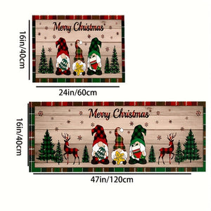 Planet Gates 1/2pcs, Anti-slip Stain Resistant Christmas Area Rug, For Living Room Bedroom Kitchen Office, Home Decor, Room Decor, Christmas Decor