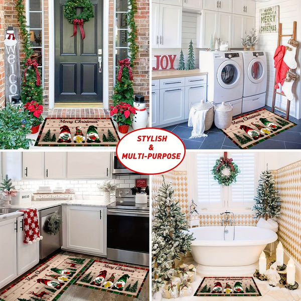 Planet Gates 1/2pcs, Anti-slip Stain Resistant Christmas Area Rug, For Living Room Bedroom Kitchen Office, Home Decor, Room Decor, Christmas Decor