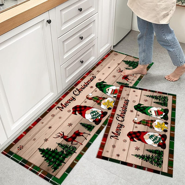 Planet Gates 1/2pcs, Anti-slip Stain Resistant Christmas Area Rug, For Living Room Bedroom Kitchen Office, Home Decor, Room Decor, Christmas Decor