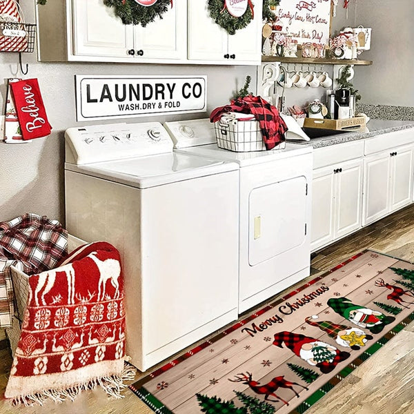 Planet Gates 1/2pcs, Anti-slip Stain Resistant Christmas Area Rug, For Living Room Bedroom Kitchen Office, Home Decor, Room Decor, Christmas Decor