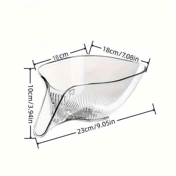 Planet Gates 1/2pcs, Drain Basket, Drainage Basket, Multifunctional Plastic Draining Bowl, Household Kitchen Food Drainer, Vegetable Washing Basin, Fruit Plate, Strainer Basket With Funnel For Vegetables, Pasta.