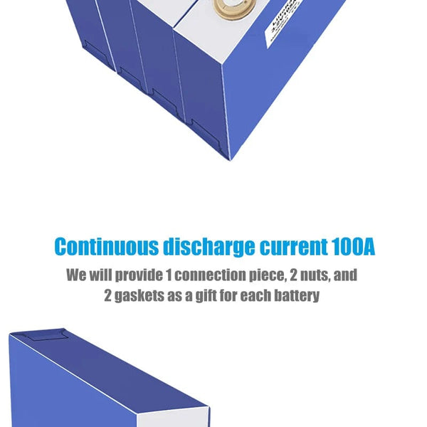 Planet Gates 1-2PCS LiitoKala 3.2v 105Ah 30Ah 50Ah LifePo4 battery high drain for diy 12V Solar Inverter Electric Vehicle c oach golf cart