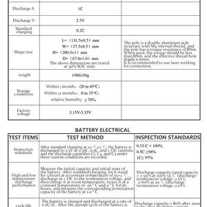 Planet Gates 1-2PCS LiitoKala 3.2v 105Ah 30Ah 50Ah LifePo4 battery high drain for diy 12V Solar Inverter Electric Vehicle c oach golf cart