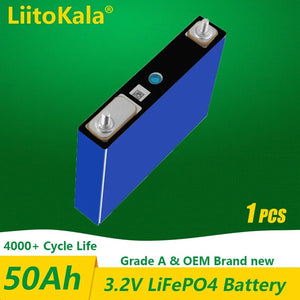 Planet Gates 1-2PCS LiitoKala 3.2v 105Ah 30Ah 50Ah LifePo4 battery high drain for diy 12V Solar Inverter Electric Vehicle c oach golf cart