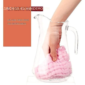 Planet Gates 1/2pcs, Plastic Pitcher With Lid, Easy Clean Heat Resistant Plastic Water Carafe With Handle For Hot/Cold Beverages - Water, Cold Brew, Iced Tea & Juice, Living Room Accessories, Restaurant Supplies