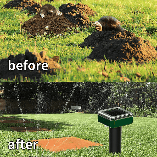 Planet Gates 1/2pcs, Ultrasonic Solar Pest Repeller Motion Sensor Repellent Waterproof Garden Farm Animals Insect Mole Birds Snake (10m/20m/50m)