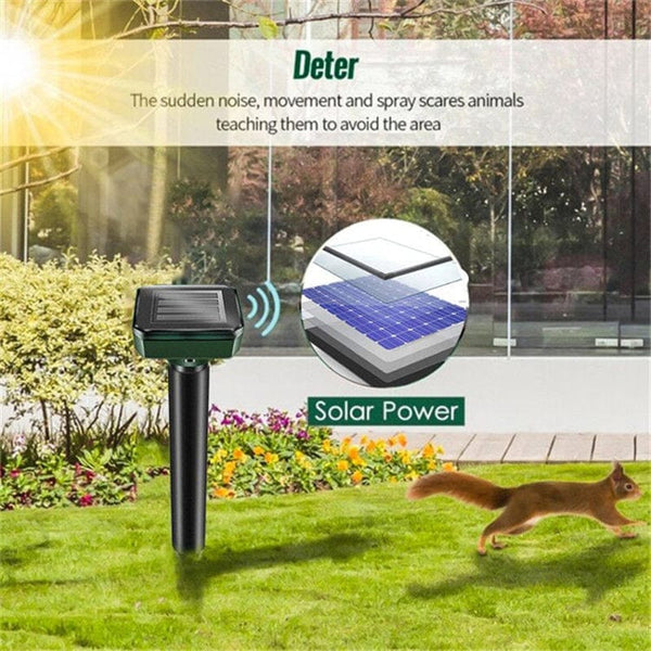 Planet Gates 1/2pcs, Ultrasonic Solar Pest Repeller Motion Sensor Repellent Waterproof Garden Farm Animals Insect Mole Birds Snake (10m/20m/50m)