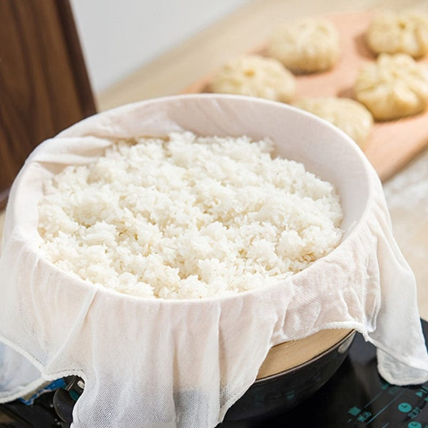 Planet Gates 1/3/5/10pcs Steamer Cloth, Steaming Pad, Non-Stick Steamer Pad, For Steaming Natural Vegetable, Seafood, Eggs, Buns, Dumplings, Round Drawer Cloth, Steaming Baguette, Household Cage Pad, Cotton Gauze Steaming Cloth,