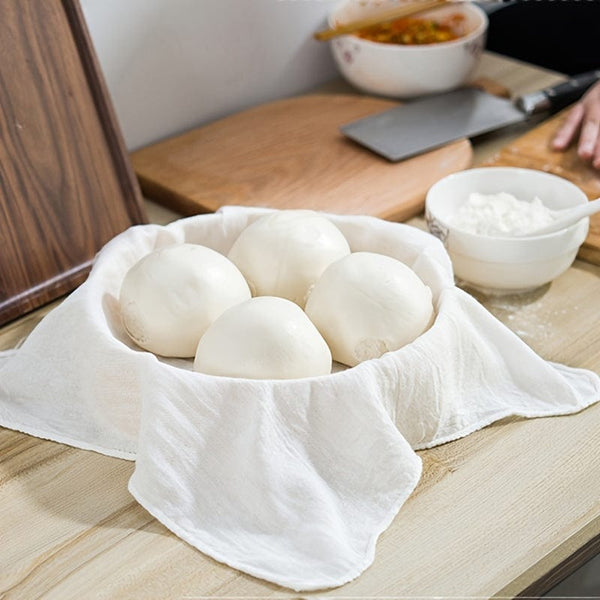 Planet Gates 1/3/5/10pcs Steamer Cloth, Steaming Pad, Non-Stick Steamer Pad, For Steaming Natural Vegetable, Seafood, Eggs, Buns, Dumplings, Round Drawer Cloth, Steaming Baguette, Household Cage Pad, Cotton Gauze Steaming Cloth,
