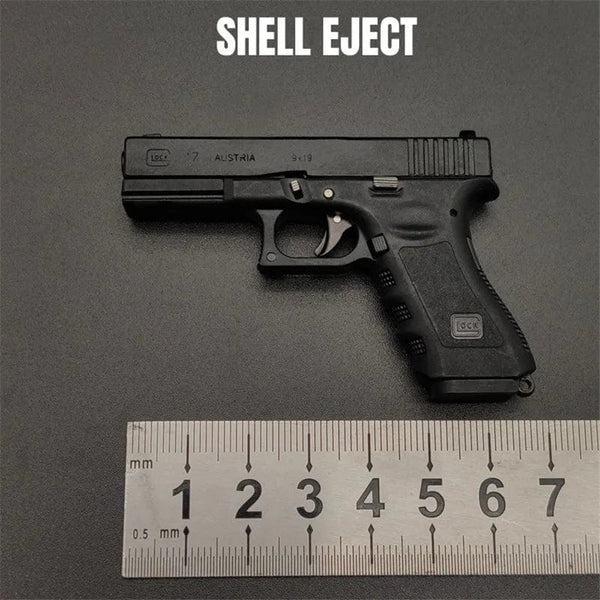 Planet Gates 1:3 Solid Wood Handle 1911 Metal Keychain Model Toy Gun Miniature Alloy Pistol Collection Toy Gift Pendant