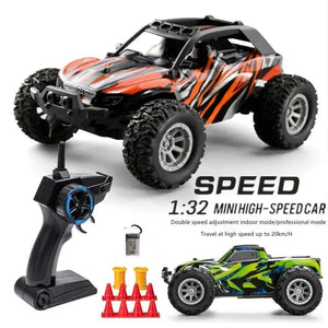 Planet Gates 1:32 2.4G Mini RC Car High Speed Led Lights 20km/h Off Road Racing Vehicle Radio Remote Control Stunt Truck Climbing Kids Toys