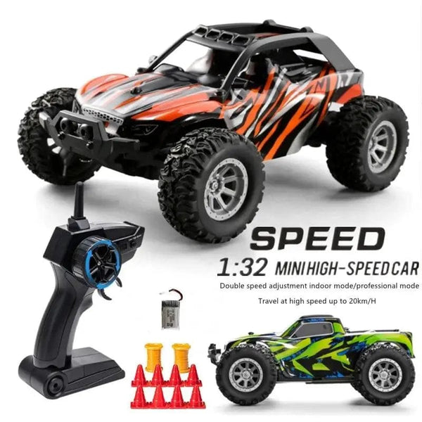 Planet Gates 1:32 2.4G Mini RC Car High Speed Led Lights 20km/h Off Road Racing Vehicle Radio Remote Control Stunt Truck Climbing Kids Toys